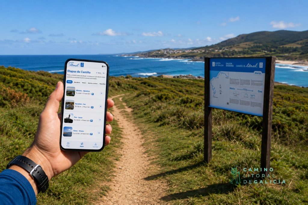 camino del litoral mapa aplicación movil